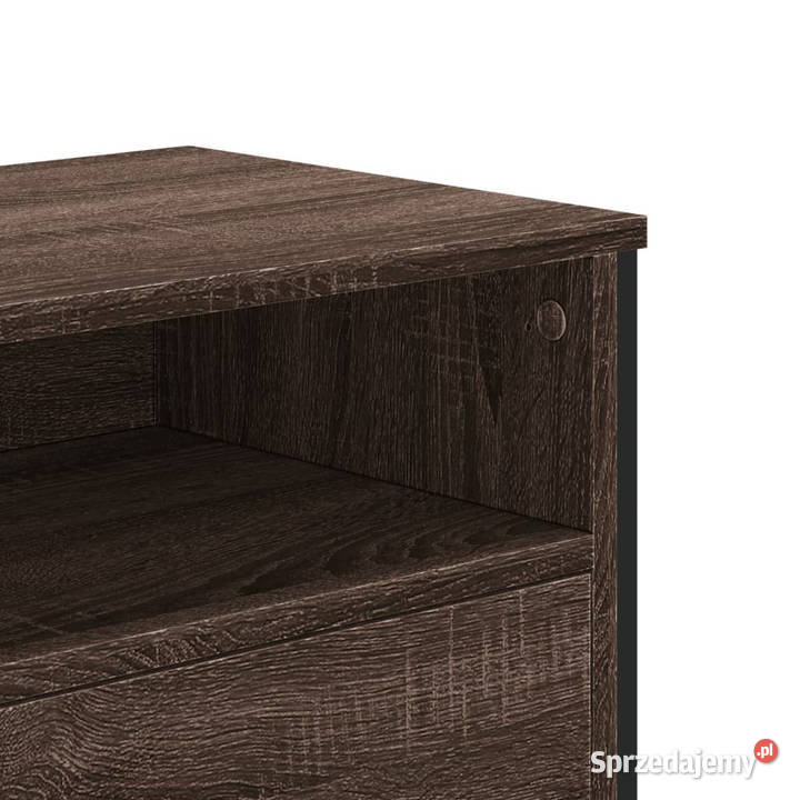 Szafka pod telewizor brązowy dąb 122x34x41