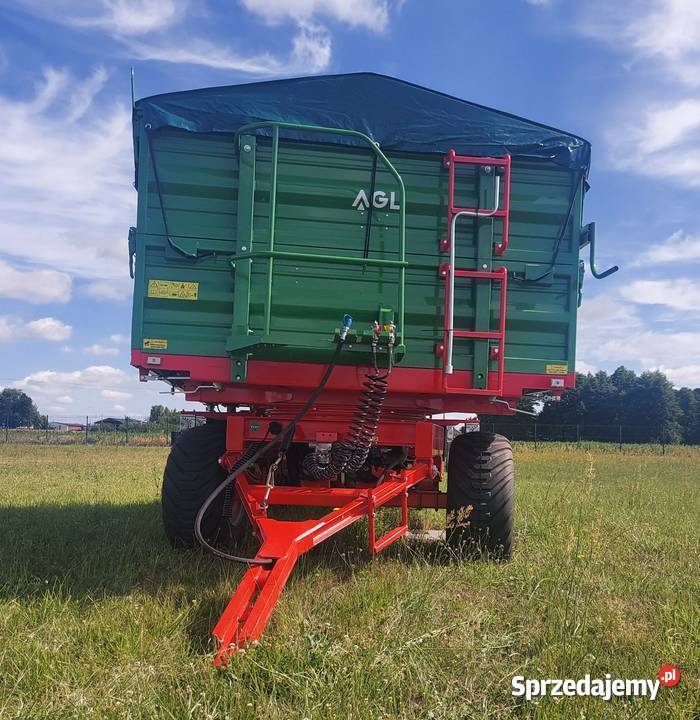 Przyczepa Rolnicza Dwuosiowa AGL AT910 10ton Grabica