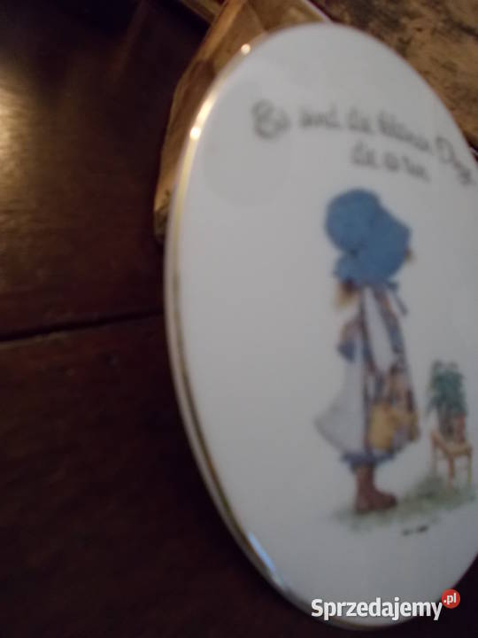 Porcelanowy Obrazek Holly Hobbie Vintage Szczecin sprzedam