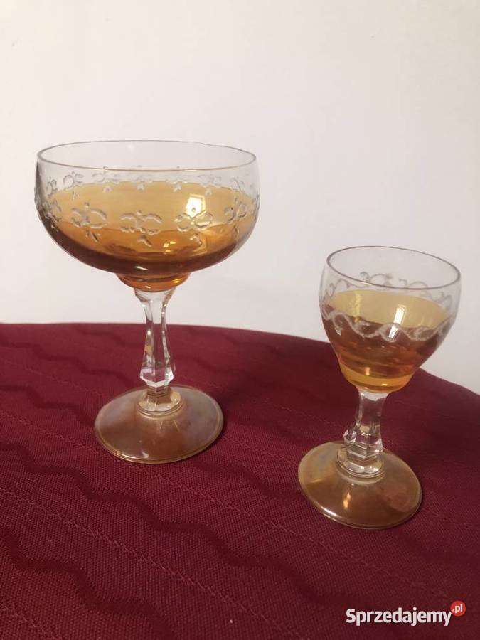 66 kmpl kieliszki do szampana i likieru styl Art Kraków