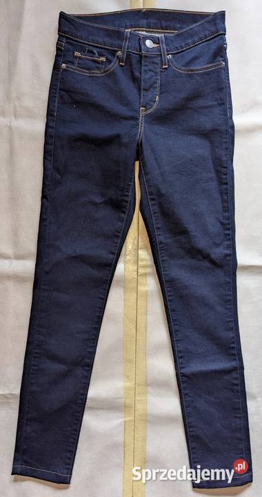 Levis Mile High Super Skinny Jeansy Blue Denim niebieski Warszawa sprzedam