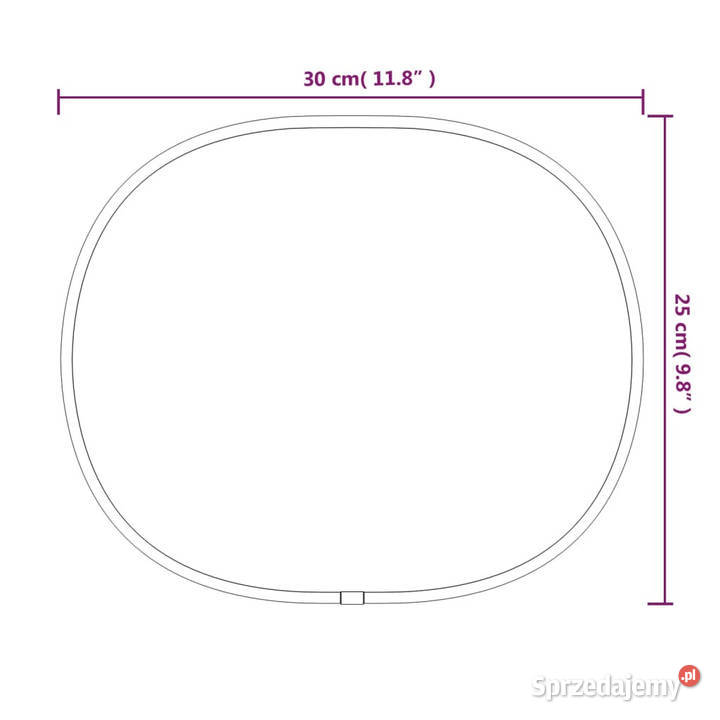 Lustro ścienne czarne 30x25 WM348221 mazowieckie sprzedam