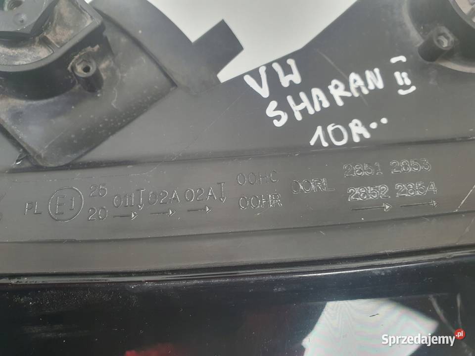 VW Sharan II 7N 7N0 PRZEDNIA LAMPA LEWA lewy Oświetlenie Janów