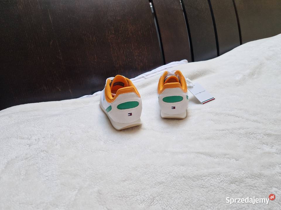 Nowe białe damskie buty sportowe sneakersy Tommy Bibice