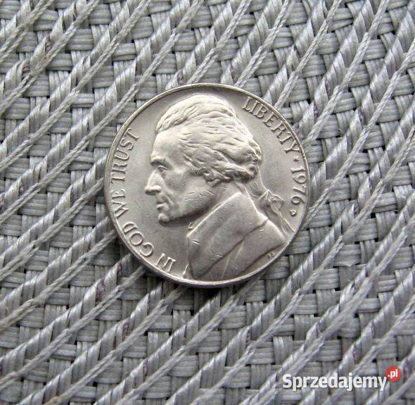 USA 5 Cent 1976r D Ładna Kalisz