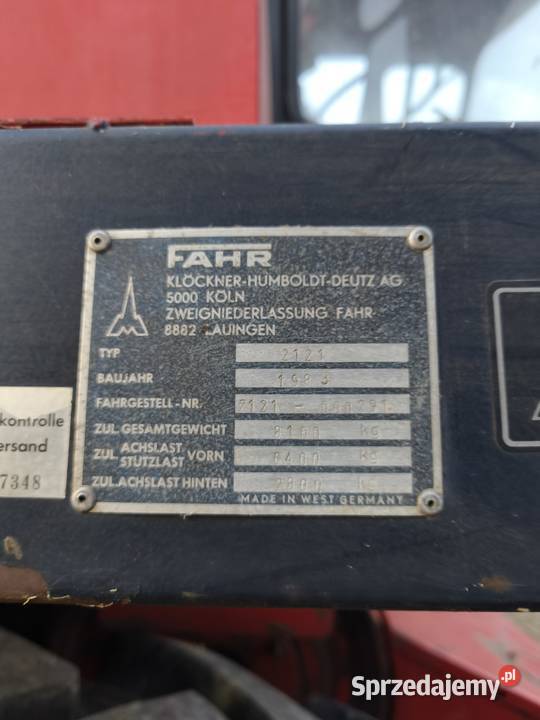 Deutz fahr m2385 36m kosa oryginał Miechów