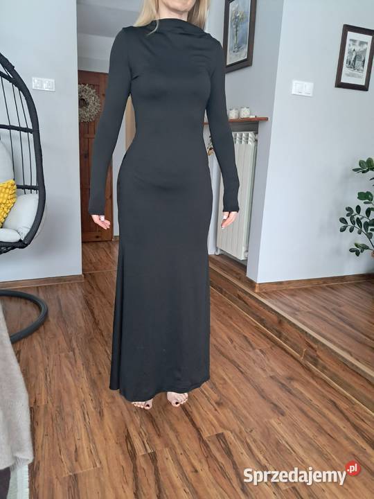 nowa czarna sukienka rozmiar sm brak metki czarny