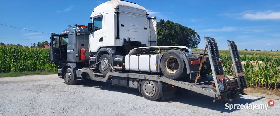 Scania laweta pomoc drogowa kujawsko-pomorskie Wąbrzeźno