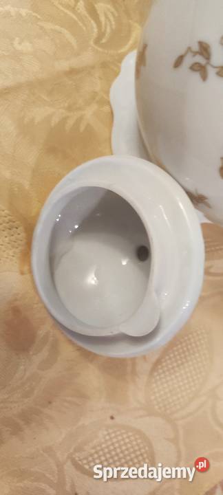 Duży dzbanek porcelana Reichenbach Niemcy złote Porcelana i szkło Wrocław sprzedam
