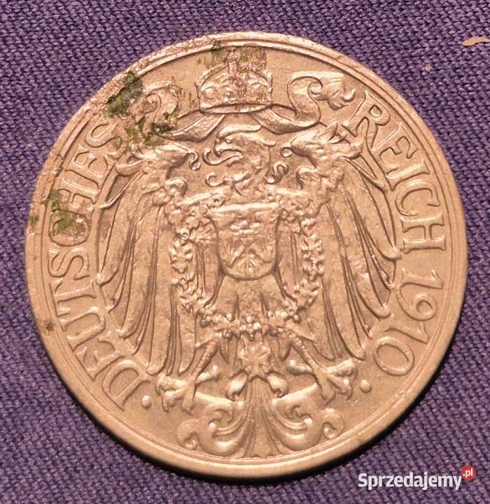 Niemcy 25 fenigów 1910 A K7 dolnośląskie Wałbrzych sprzedam