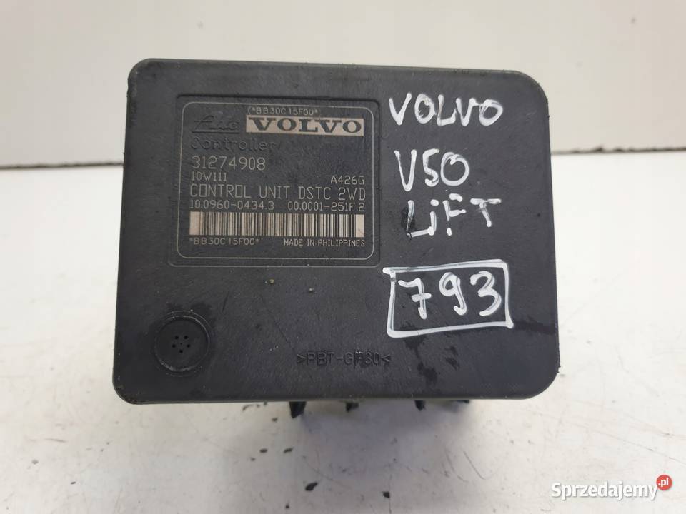Volvo S40 II V50 POMPA ABS Sterownik 31274908 Układ ABS i ESP Chełm