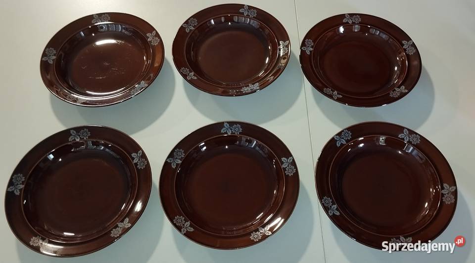 Talerze głębokie z porcelitu ZPS Pruszków Warszawa