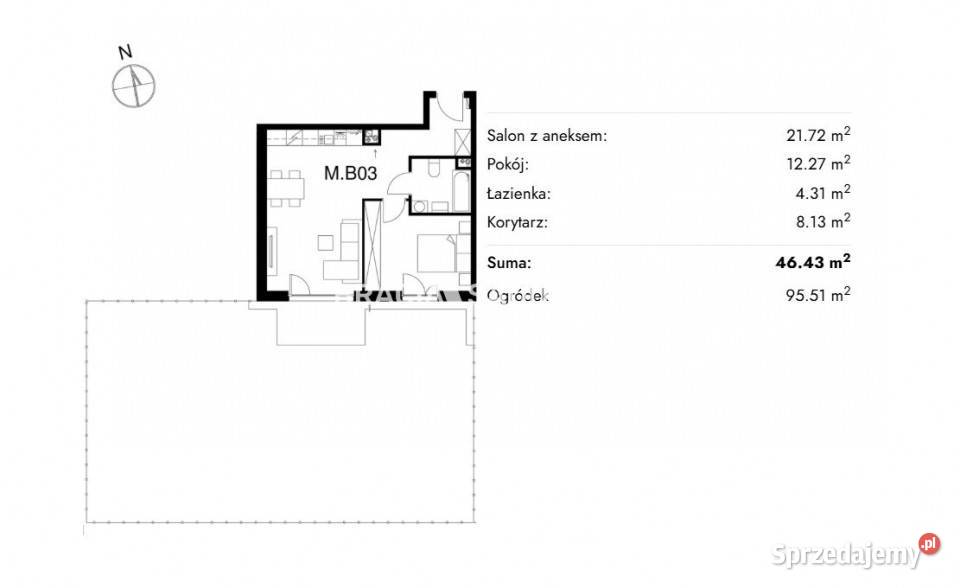 Do sprzedaży mieszkanie Kraków 4643 metry 2 16249zł/m2 małopolskie