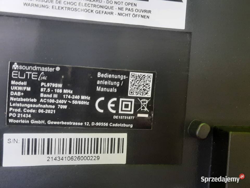 Combo Soundmaster 979SW Gramofon CD DAB FM śląskie