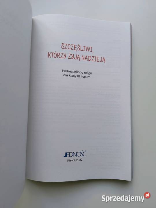 Szczęśliwi którzy żyją nadzieją podręcznik