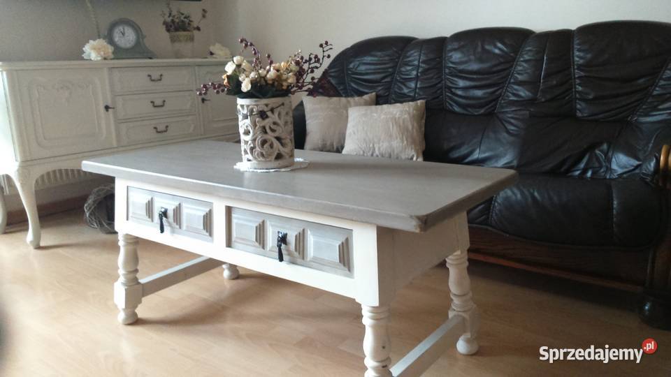 Stolik kawowy ława szafka RTV Shabby Chic 52cm mazowieckie Warszawa