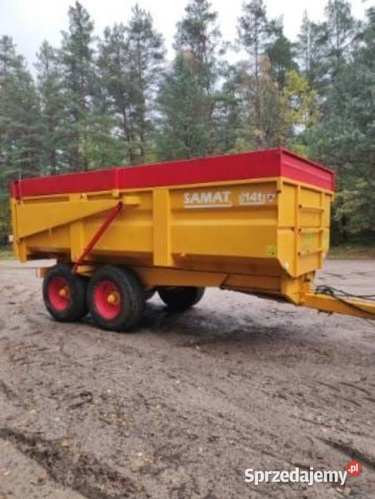 Przyczepa tandem skorupa 14t nieuszkodzony Przyczepy rolnicze Czarna Dąbrówka sprzedam