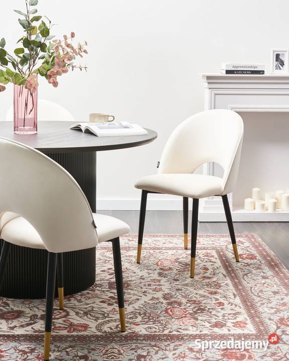 Komplet krzeseł do jadalni w stylu glamour dolnośląskie Świdnica