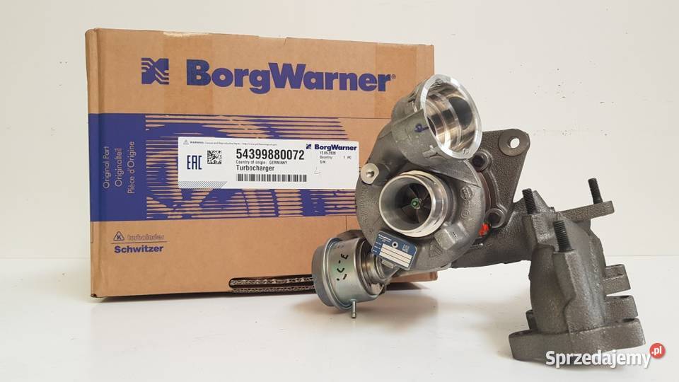 Nowa turbosprężarka BorgWarner 54399880072 osobowe Siedlce sprzedam