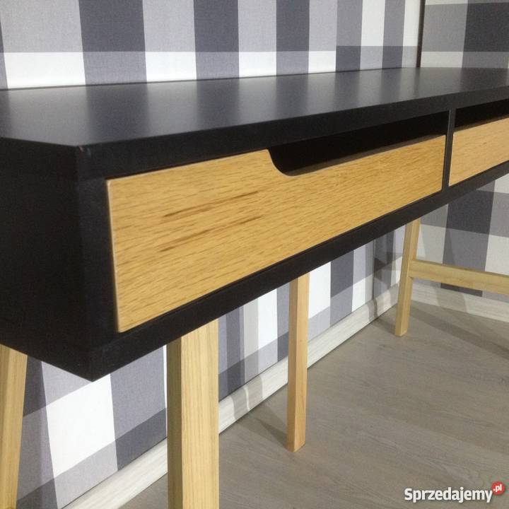 Biurko skandynawskie czarnedąb 160