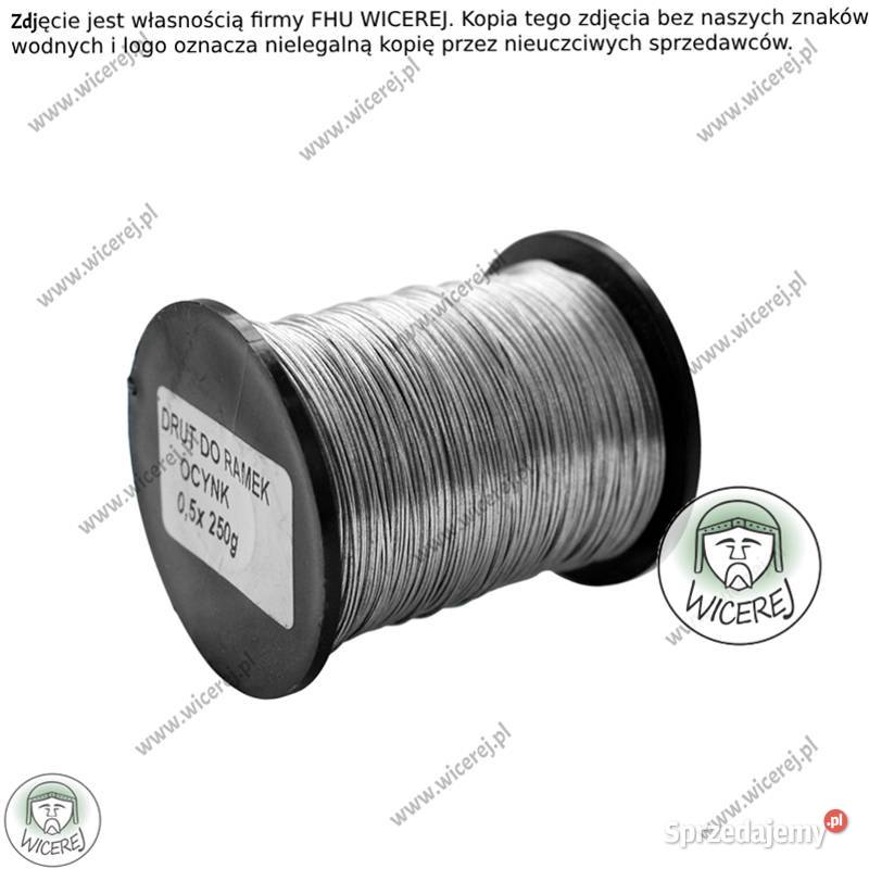 Drut pszczelarski do ramek 05mm 025 Ocynkowany podkarpackie