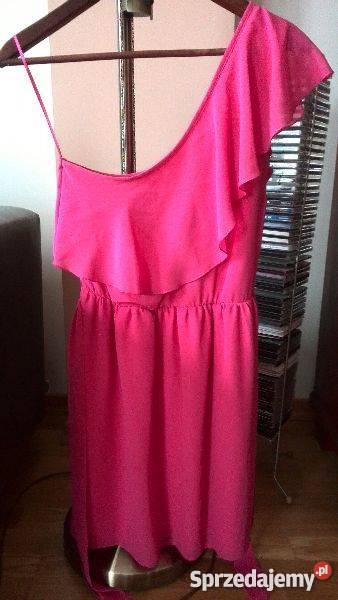 Sukienka różowa cubus falbana nowa łódzkie Łódź sprzedam