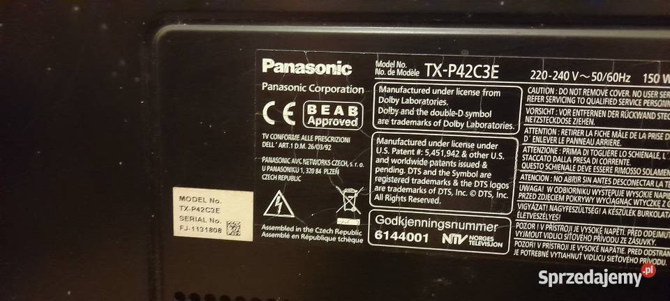 Telewizor Panasonic 42 Cieszyn