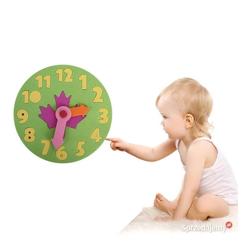 Piankowy zegar edukacyjny Nauka godzin mazowieckie Płock