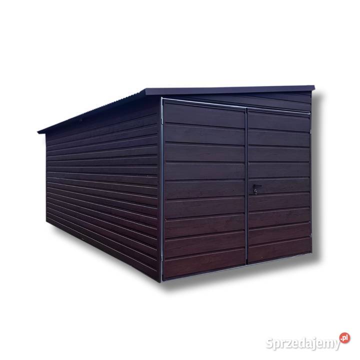 Garaż Blaszany Blaszak spad na bok 3x5
