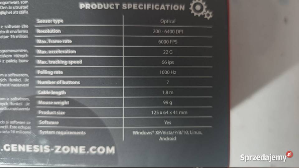Mysz GENESIS Krypton 290 śląskie Katowice