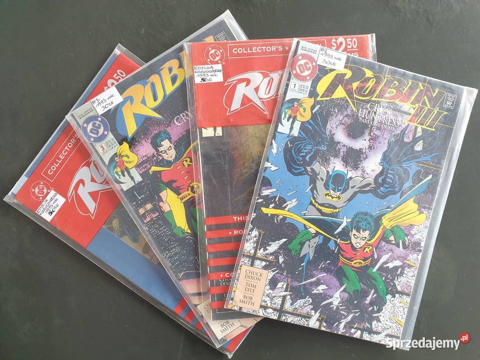 Robin Cry Huntress zestaw 4 komiksów DC USA pomorskie