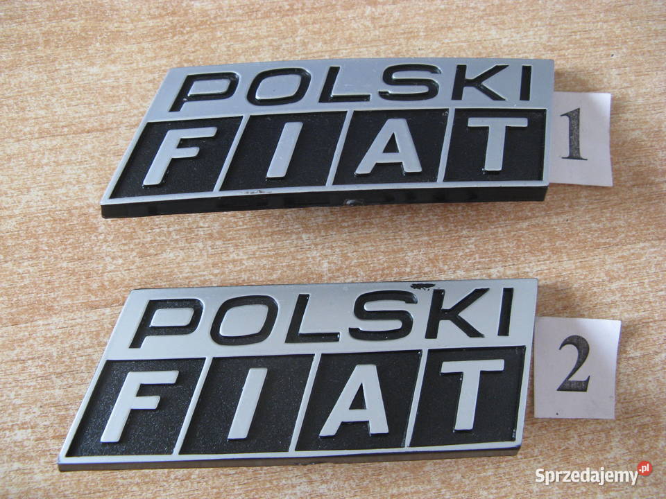 Emblemat POLSKI FIAT logo znaczek NOWY ORYGINAŁ Dąbrowa Górnicza