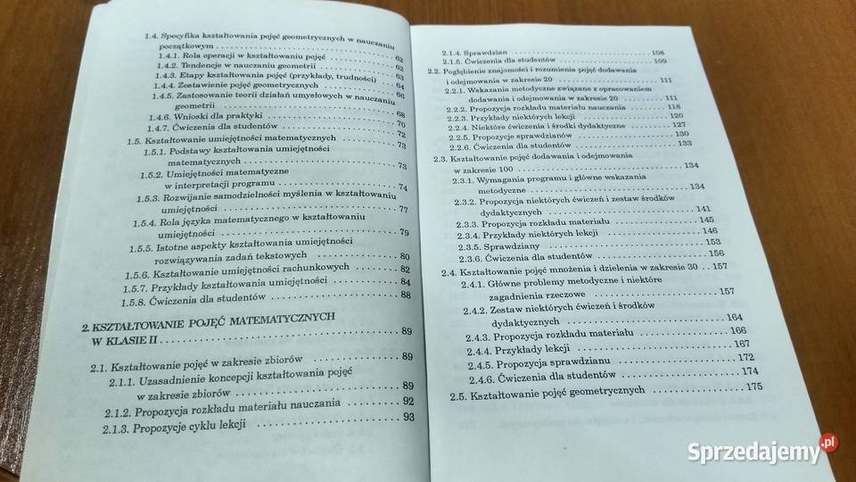 Metodyka nauczania matematyki w klasach niższych
