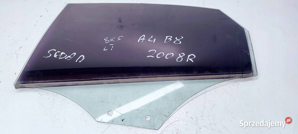 SZYBA BOCZNA DRZWI LEWY TYŁ AUDI A4 B8 8K5 2008 Boczne (drzwi) śląskie