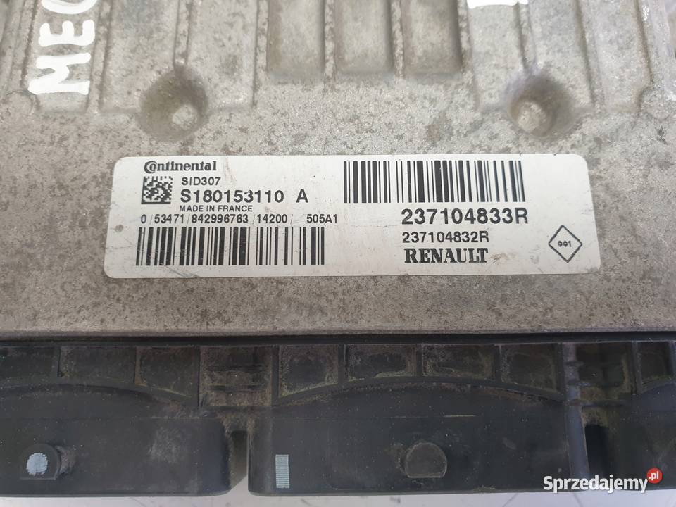 Renault Megane III 15 DCI STEROWNIK SILNIKA lubelskie Rudka