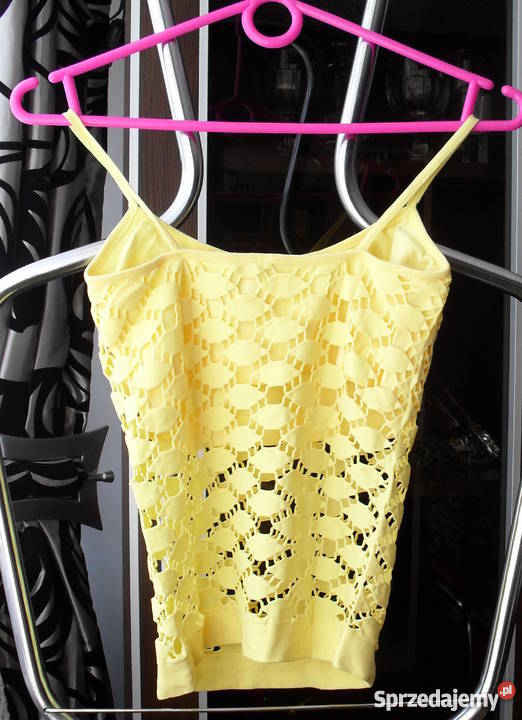 NOWY ŻÓŁTY TOP NA RAMIĄCZKACH RLXL łódzkie Łódź