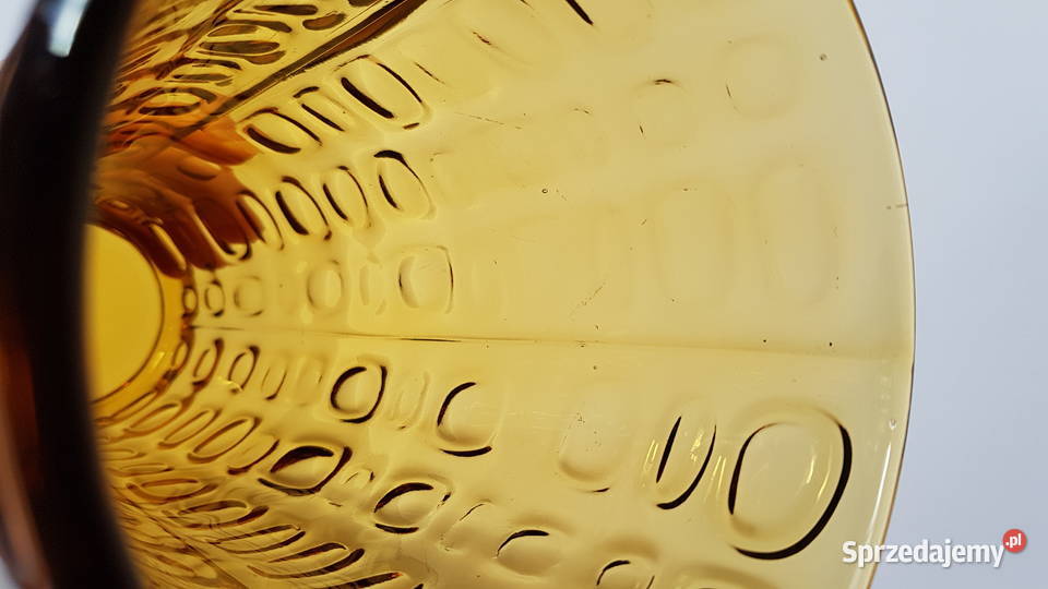 Wazon WULKAN 2 Ząbkowice kolorowe szkło PRL Dąbrowa Górnicza