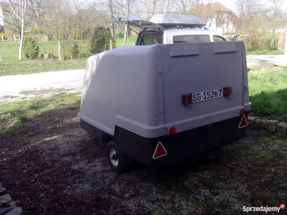 super lekka przyczepka kontener na rowery ryby