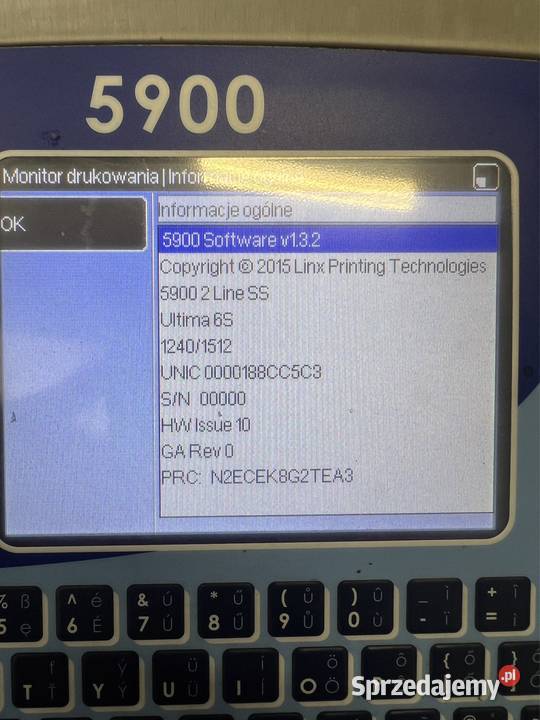 Drukarka Datownik Plujka LINX 5900 Produkcja Bydgoszcz sprzedam