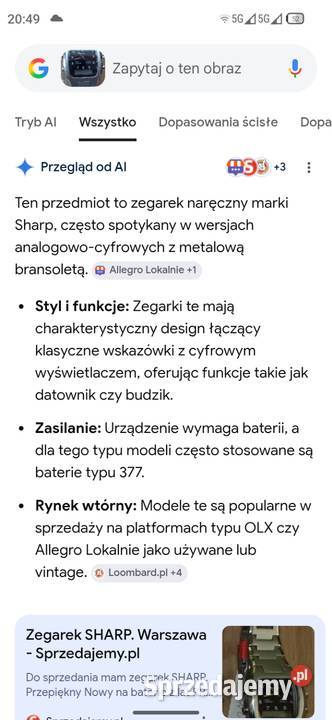 Zegarek SHARP Warszawa