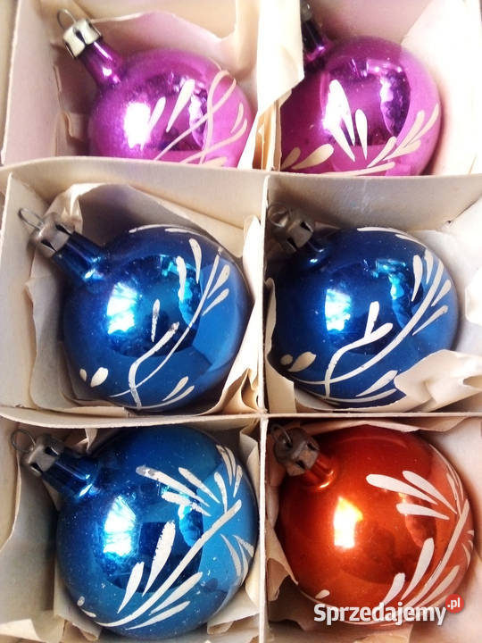 zestaw starych bombek vintage PRL Częstochowa