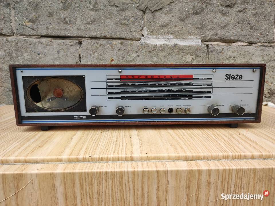 Unitra Diora Ślęża DMT312 radio lampowe vintage łódzkie Radomsko