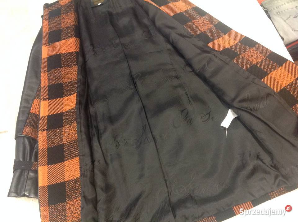 Płaszcz Damski GIL SANTUCCI r S Skórzane rękawy