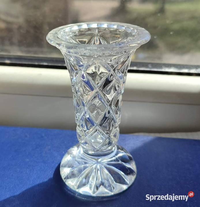 Kryształowy wazonik na konwalie pomorskie Gdańsk