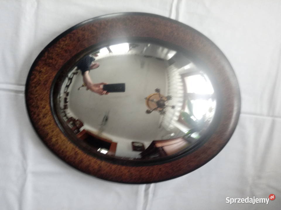 wypukłe lustro owalne w stylu angielskim Piotrówek sprzedam