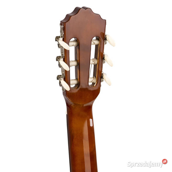 Zestaw Gitara Klasyczna Ciemny Naturalny Gitary i akcesoria