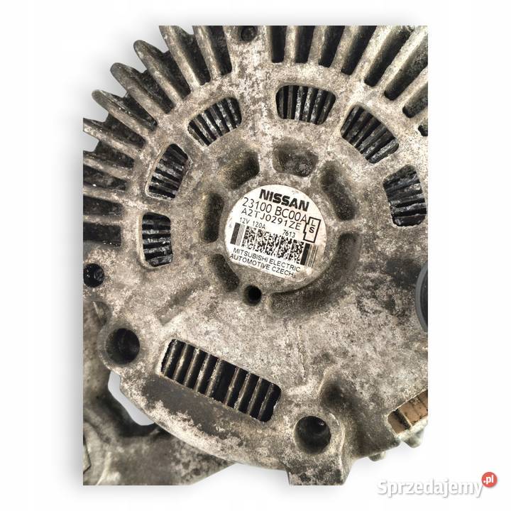 ALTERNATOR Nissan Qashqai 16 16v 23100BC00A Układ elektryczny silnika Chełm