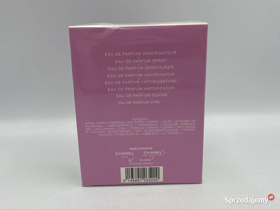 Chanel Chance Eau Fraiche Eau de Parfum 100ml małopolskie Kraków