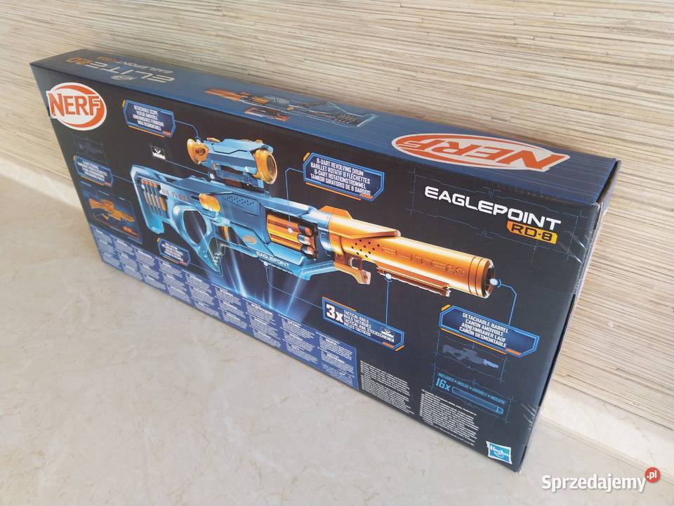 NAJTANIEJ Nerf Elite 20 Eaglepoint RD8 Wyrzutnia Zabrze