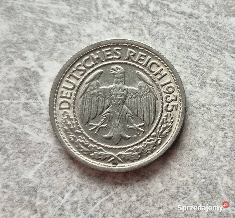 19 NIEMCY III RZESZA 50 Reichspfennig 1935 r D